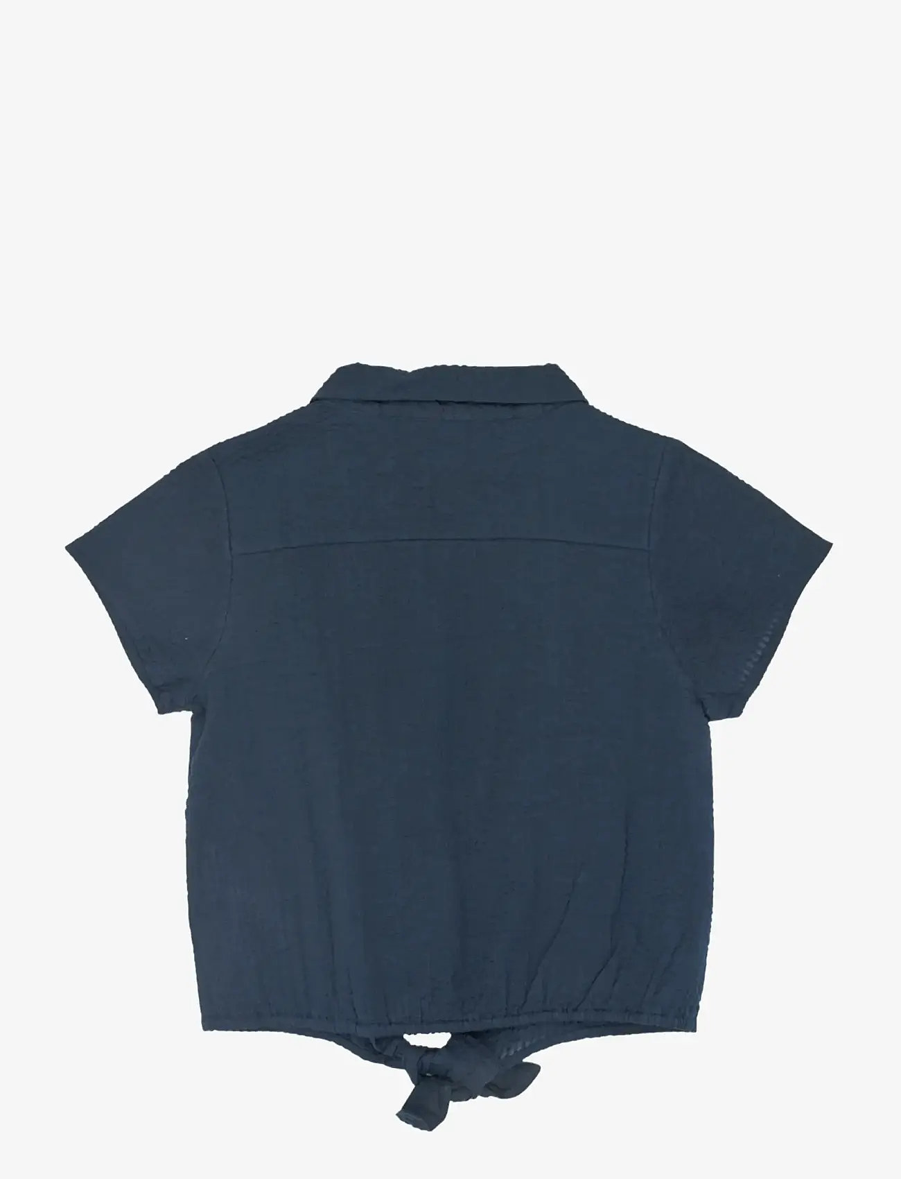 The New - TNTessa S_S Shirt - kurzärmlige hemden - navy blazer - 2
