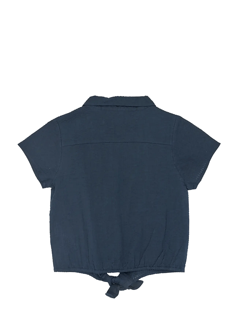 The New - TNTessa S_S Shirt - kurzärmlige hemden - navy blazer - 2