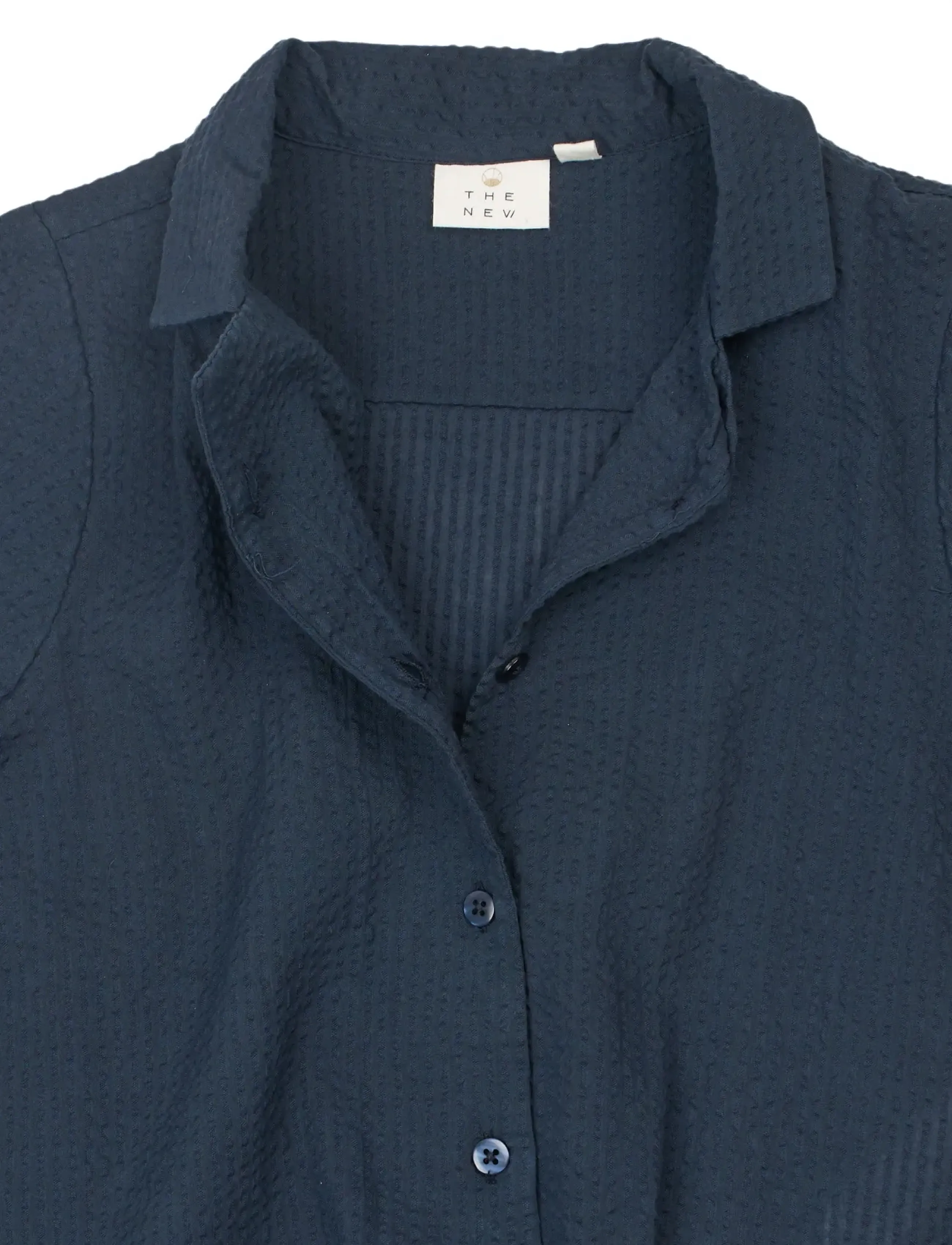 The New - TNTessa S_S Shirt - marškiniai trumpomis rankovėmis - navy blazer - 4