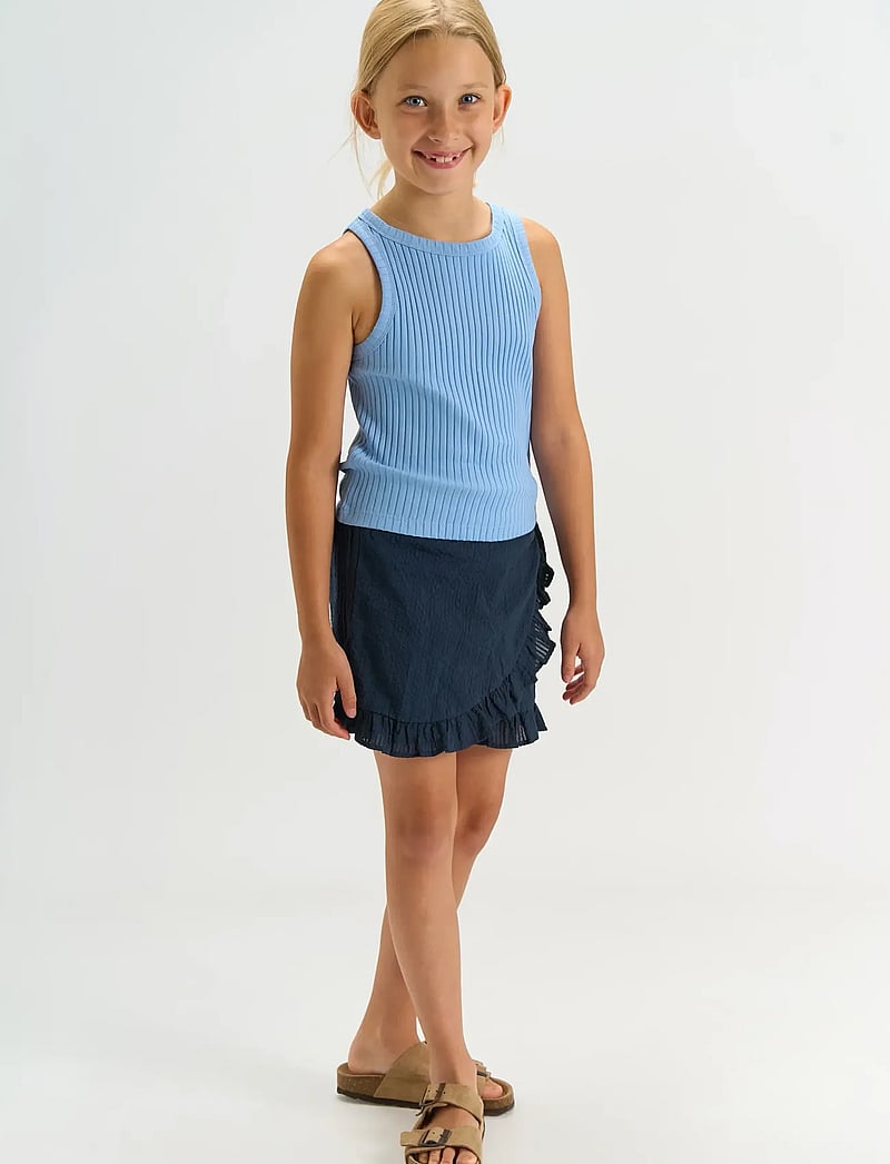The New - TNTessa Wrap Shorts - casual shorts - navy blazer - 0