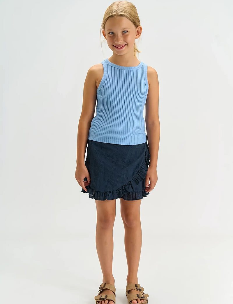 The New - TNTessa Wrap Shorts - casual shorts - navy blazer - 3