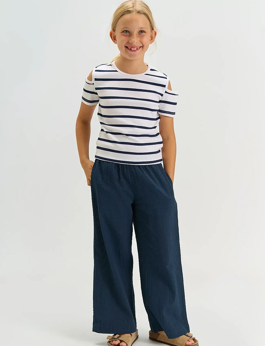 The New - TNTessa Wide Pants - pantalons - navy blazer - 0