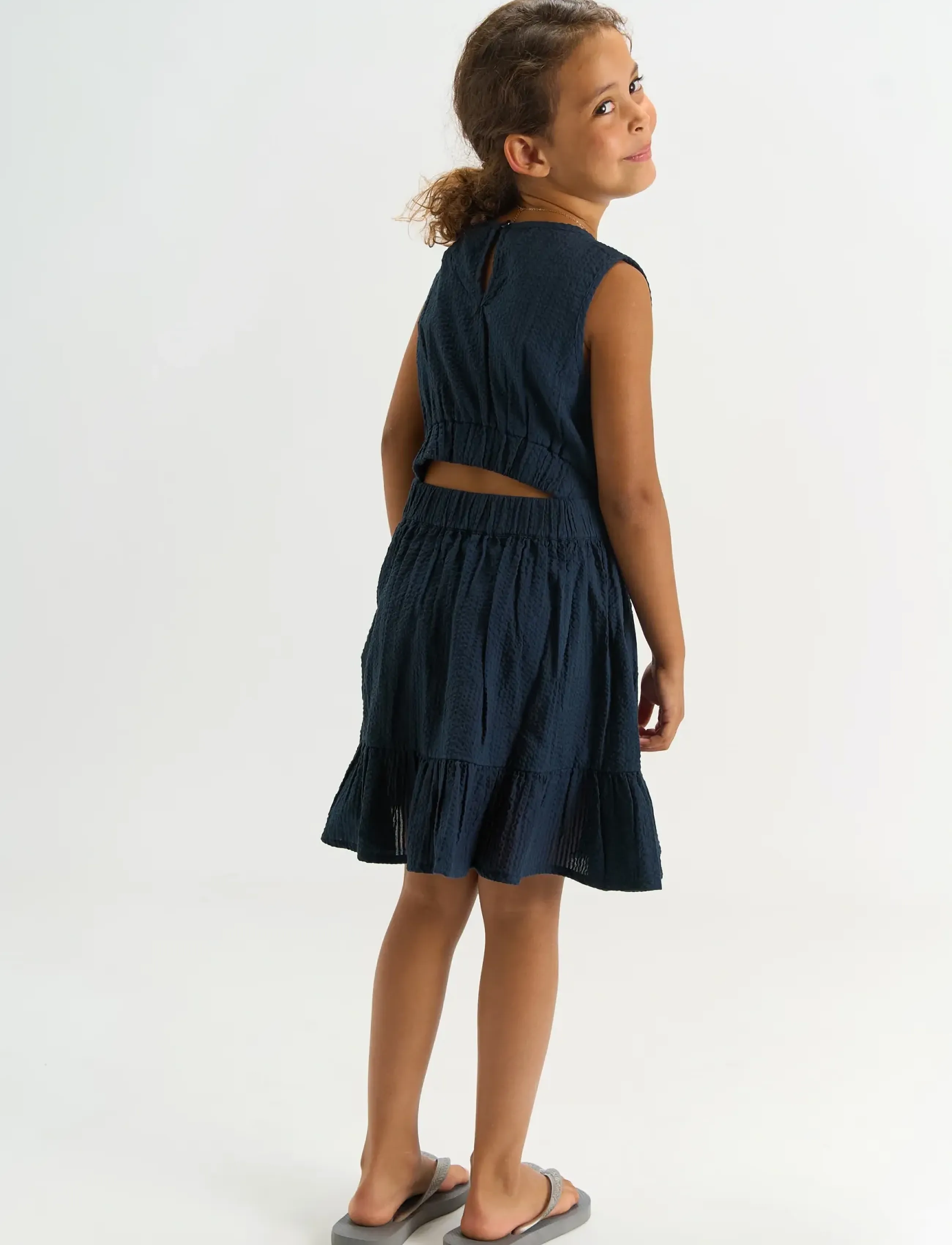 The New - TNTessa S_L Dress - Ärmellose freizeitkleider - navy blazer - 4