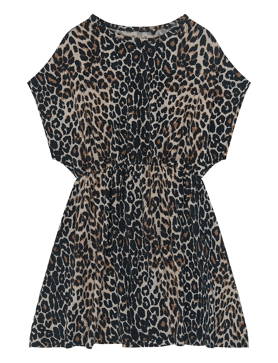 The New - TNTrue S_S Dress - kortærmede hverdagskjoler - rainy day aop tn - 1
