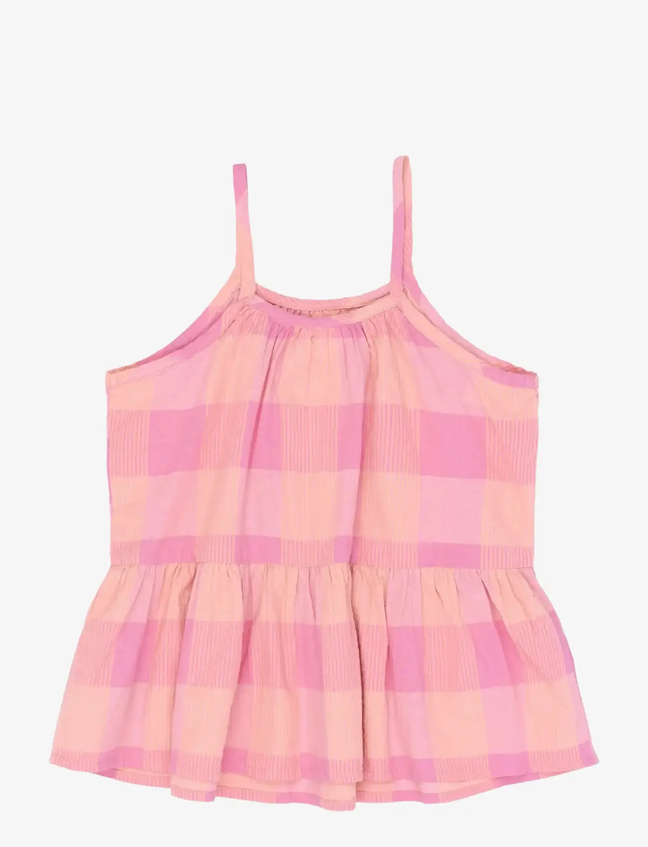 The New - TNTasmine Strap Top - blūzes un tunikas - cashmere rose checked - 2