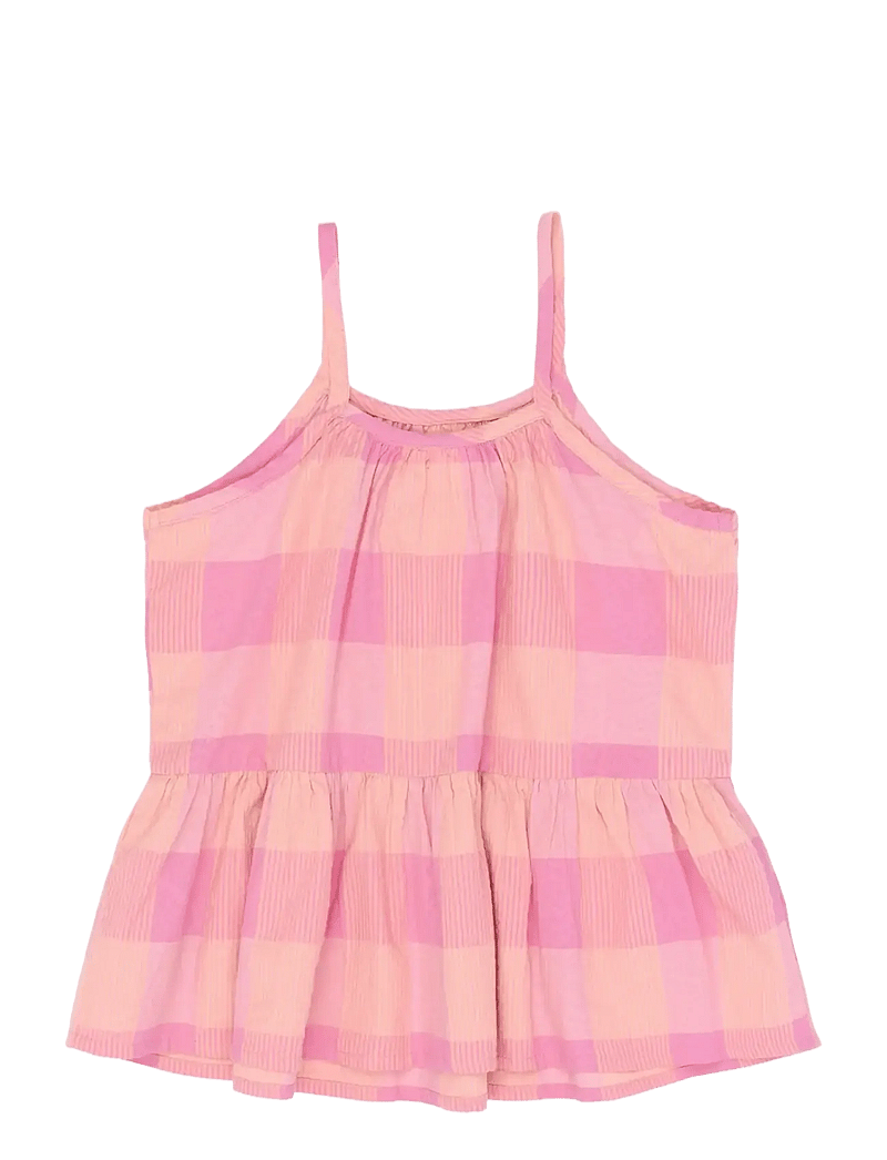The New - TNTasmine Strap Top - blūzes un tunikas - cashmere rose checked - 2