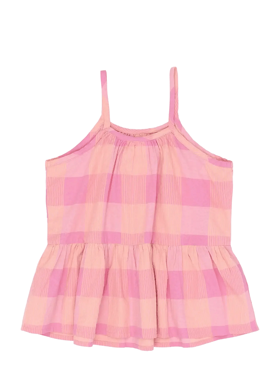 The New - TNTasmine Strap Top - blusar & tunikor - cashmere rose checked - 2