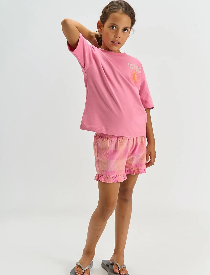 The New - TNTasmine Shorts - casual shorts - cashmere rose checked - 3