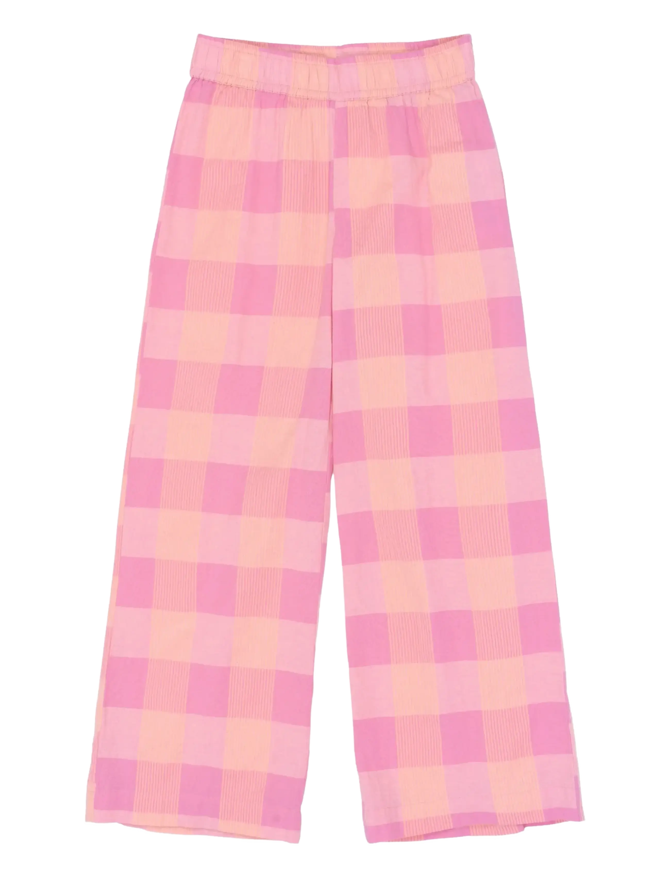 The New TNTasmine Wide Pants - The New - CASHMERE ROSE CHECKED / pink/rose