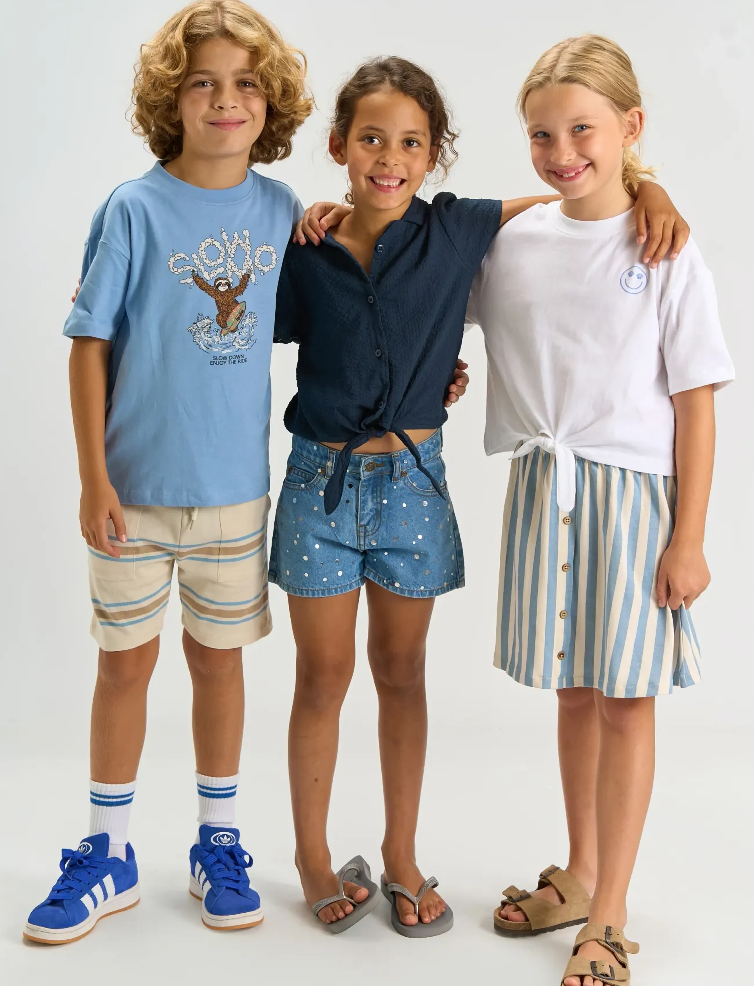 The New TNTalia Skirt - Short skirts - FOREVER BLUE STRIPED / blue