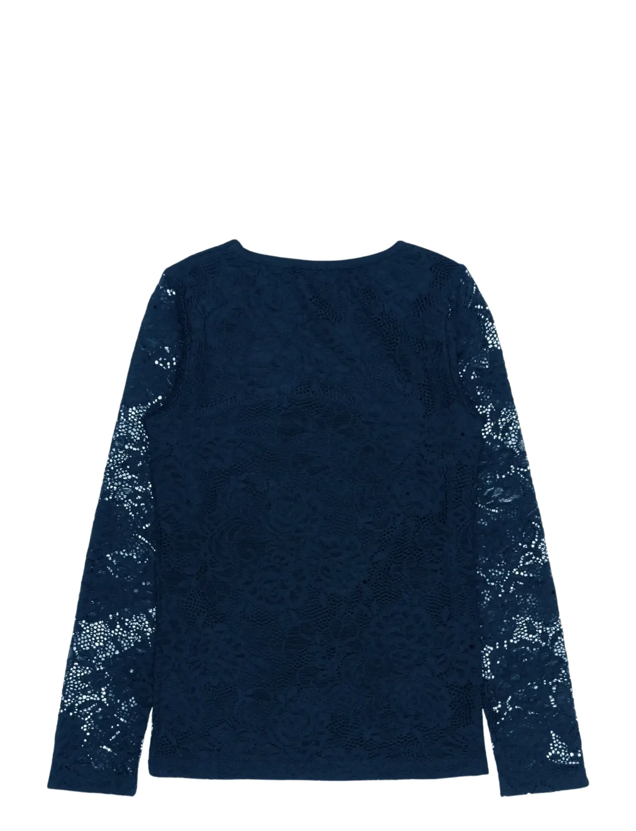 The New - TNSybil L_S Lace Tee Exp - pikkade varrukatega t-särgid - navy blazer - 1