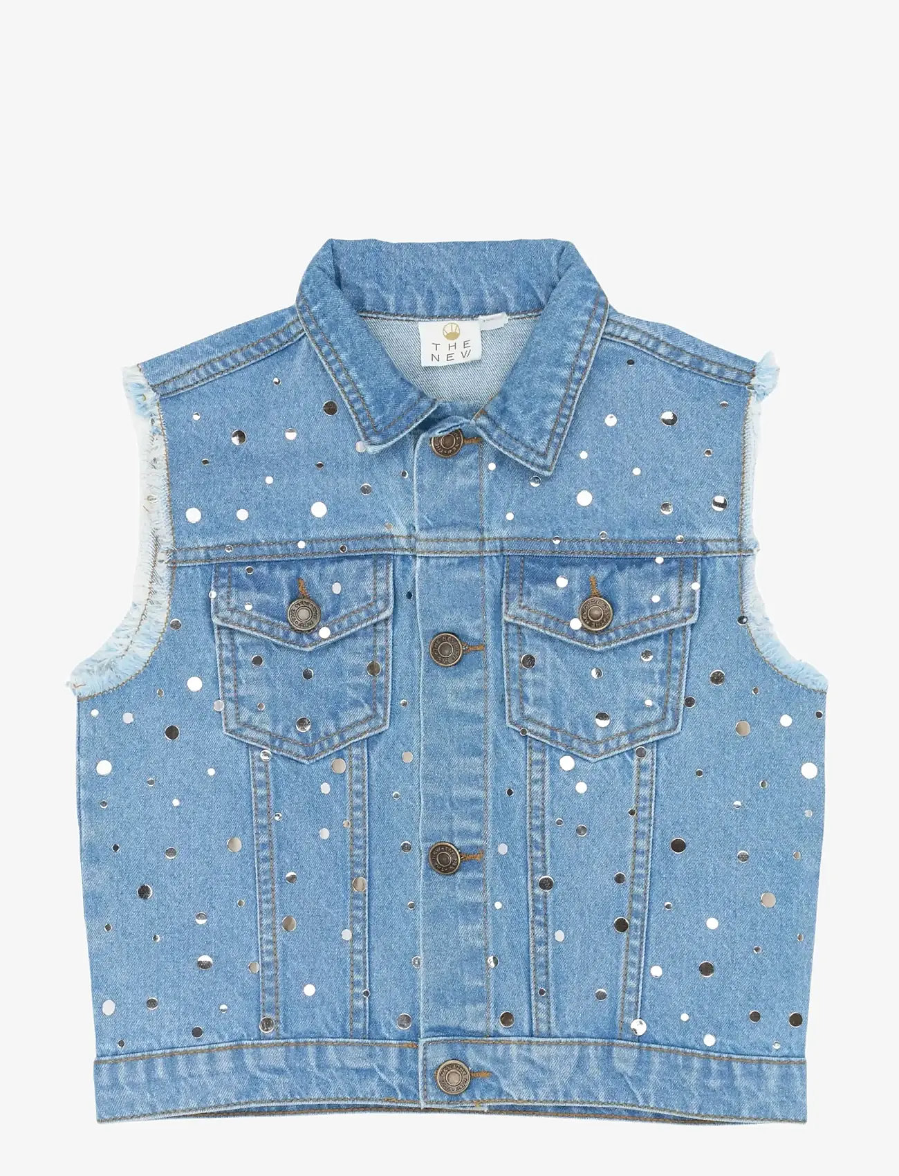The New - TNRomina Denim Vest - veste - light blue denim - 1