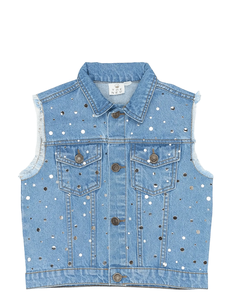 The New - TNRomina Denim Vest - veste - light blue denim - 1