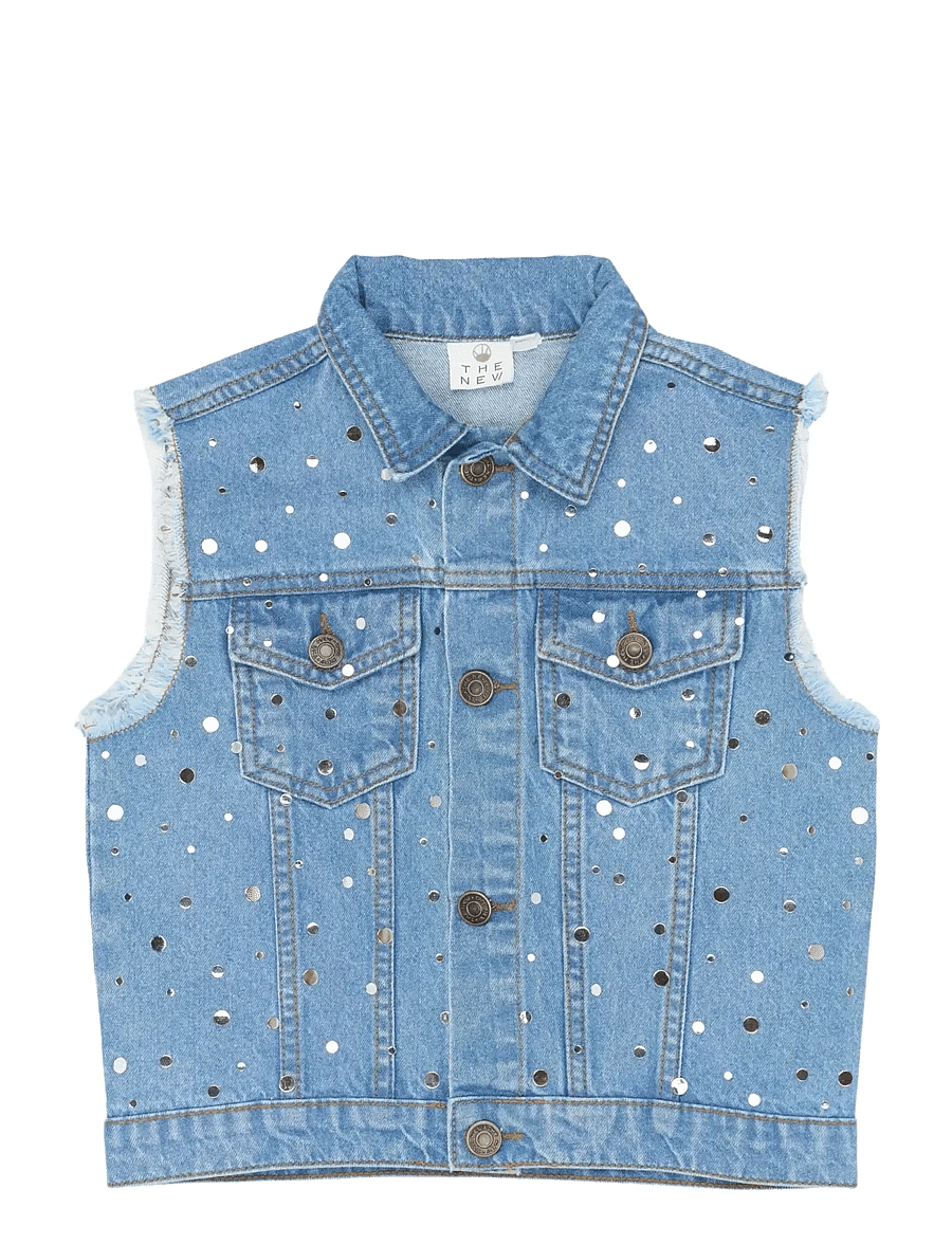 The New - TNRomina Denim Vest - vestid - light blue denim - 1