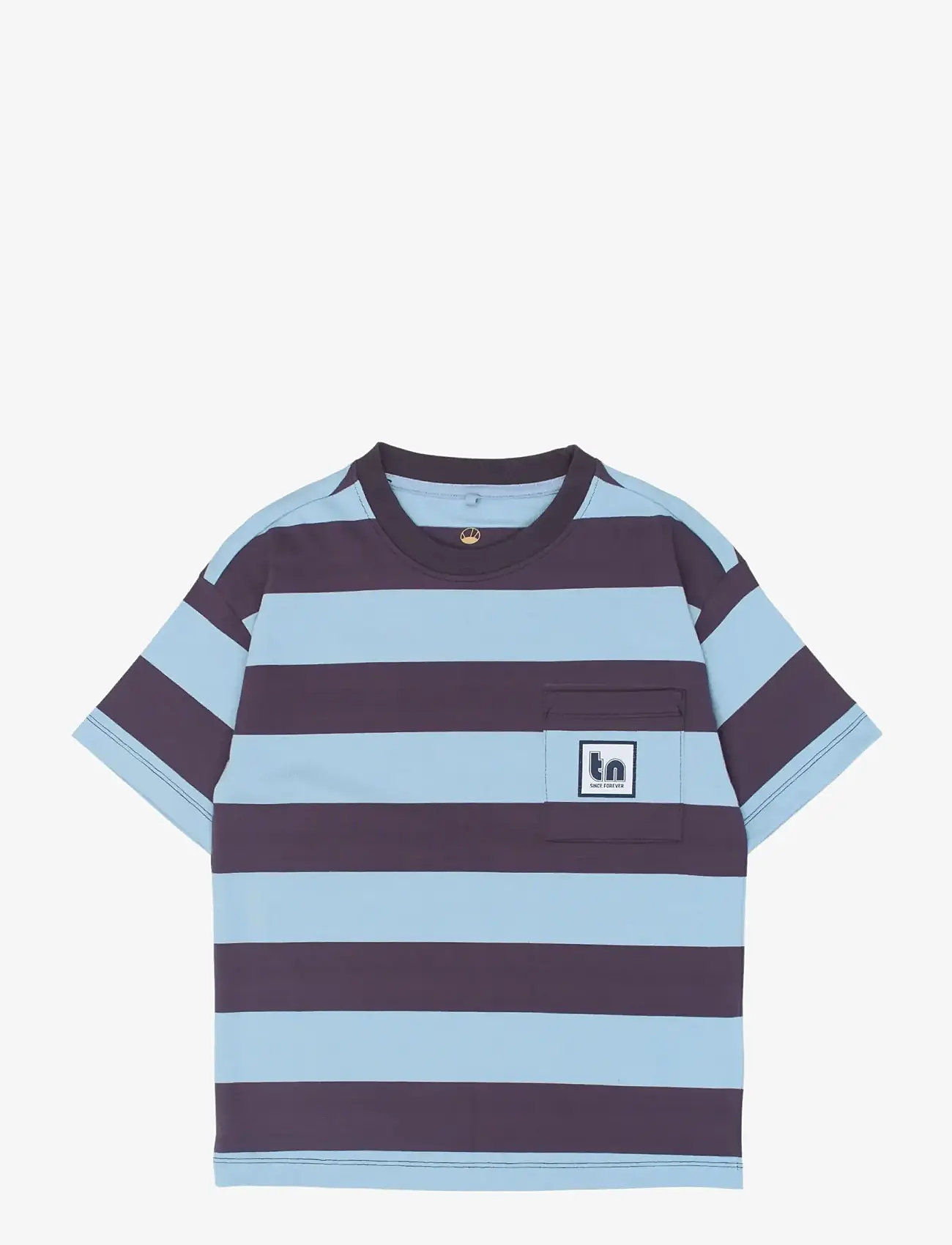 The New - TNThomson OS S_S Tee - kortærmede t-shirts - forever blue striped - 1