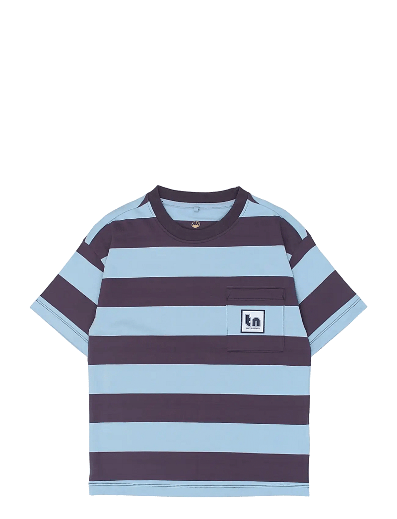 The New - TNThomson OS S_S Tee - kortærmede t-shirts - forever blue striped - 1