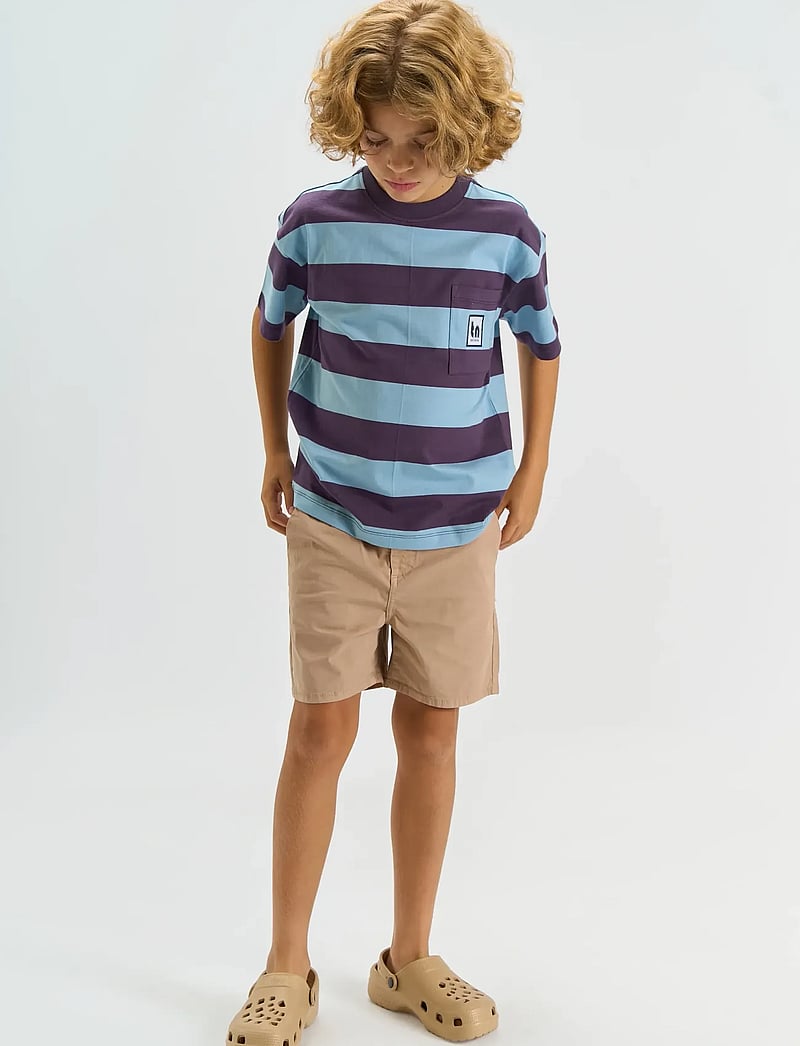 The New - TNThomson OS S_S Tee - kortærmede t-shirts - forever blue striped - 3