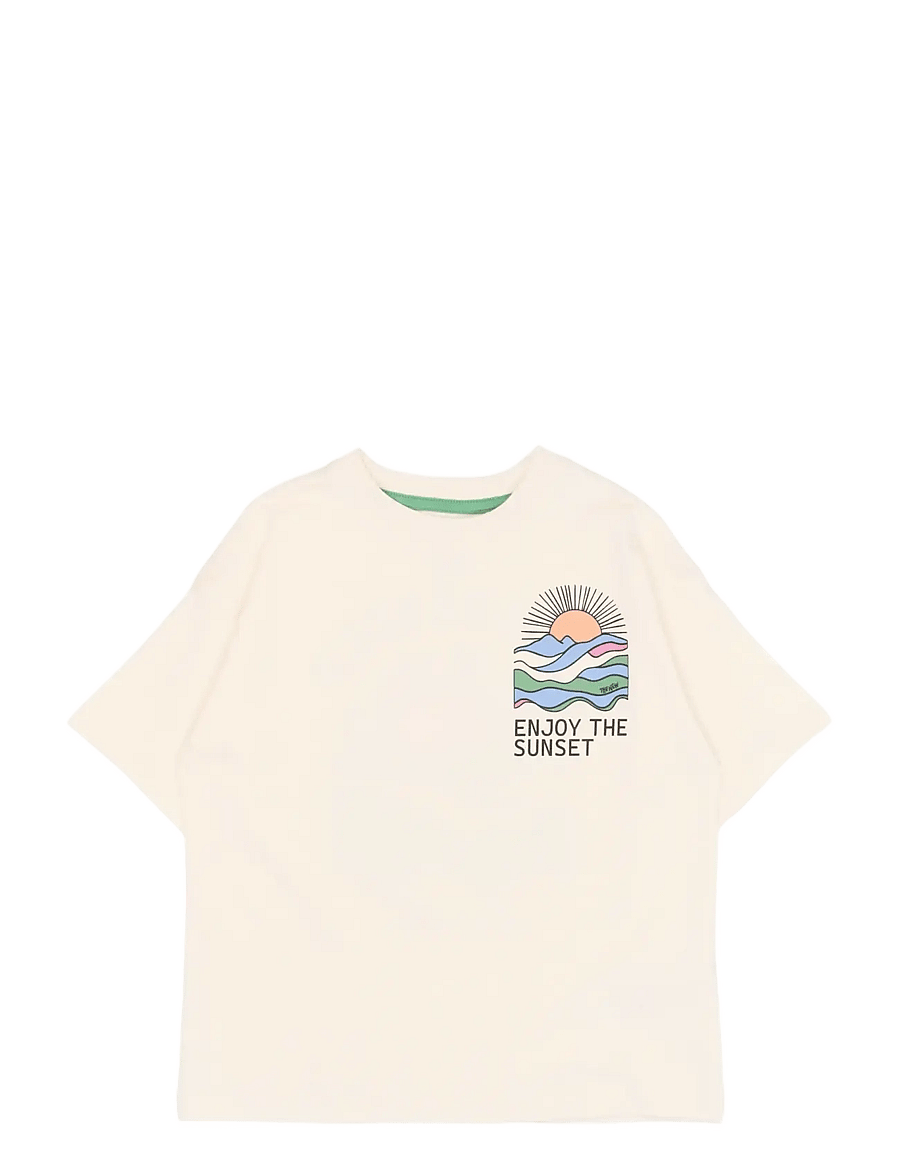 The New - TNTuck OS S_S Tee - kortärmade t-shirts - gardenia - 1