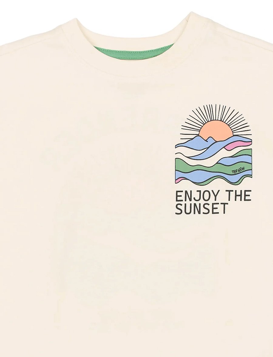 The New - TNTuck OS S_S Tee - kortärmade t-shirts - gardenia - 4