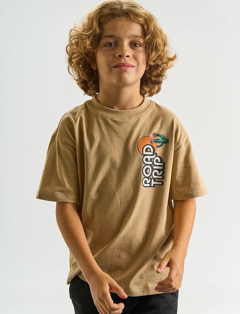 The New - TNThomas OS S_S Tee - kortærmede t-shirts - humus - 3