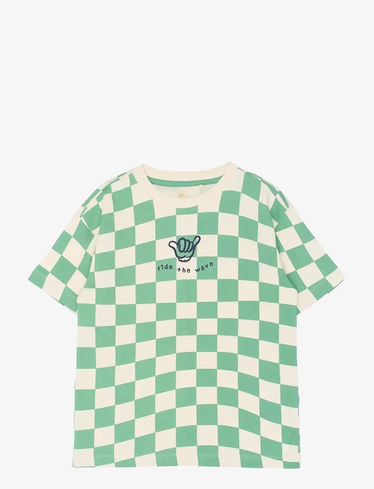 The New - TNTiago OS S_S Tee - lühikeste varrukatega t-särgid - crÉme de menthe check - 1