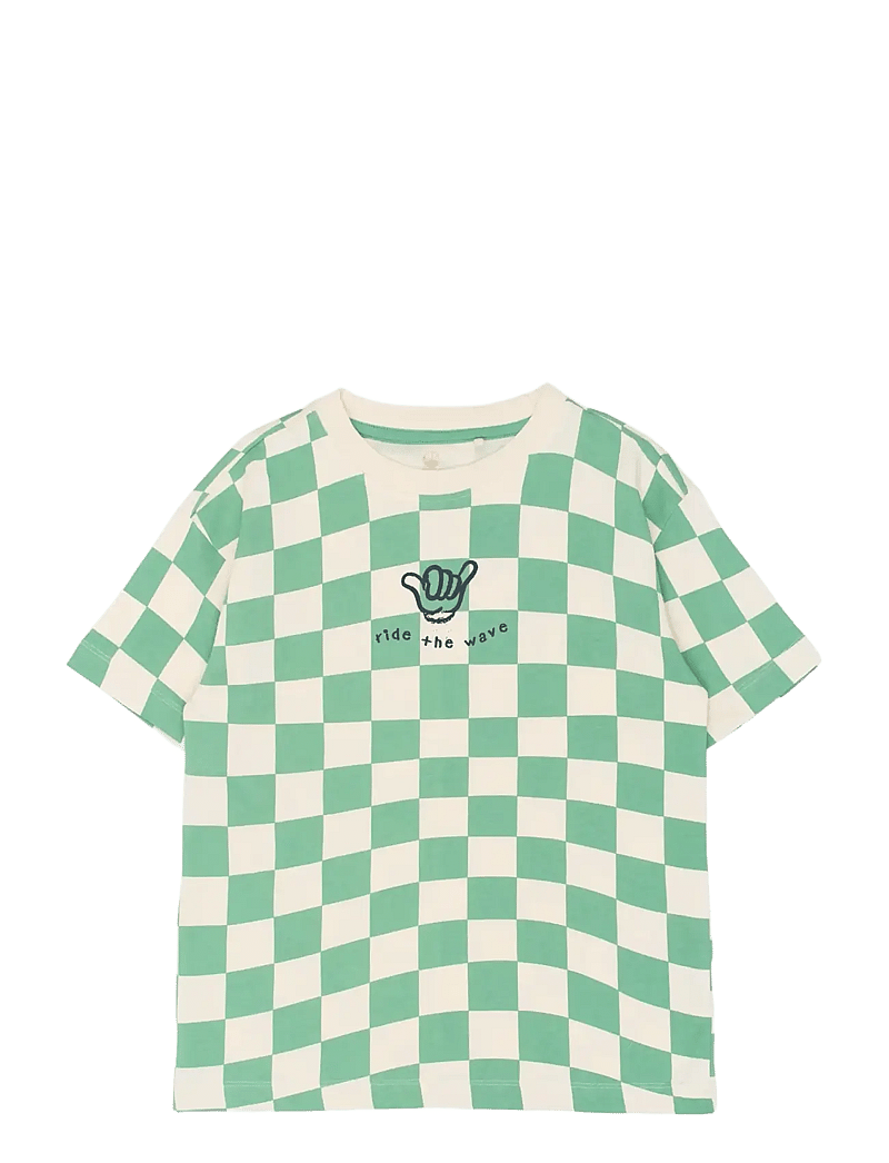 The New - TNTiago OS S_S Tee - lühikeste varrukatega t-särgid - crÉme de menthe check - 1