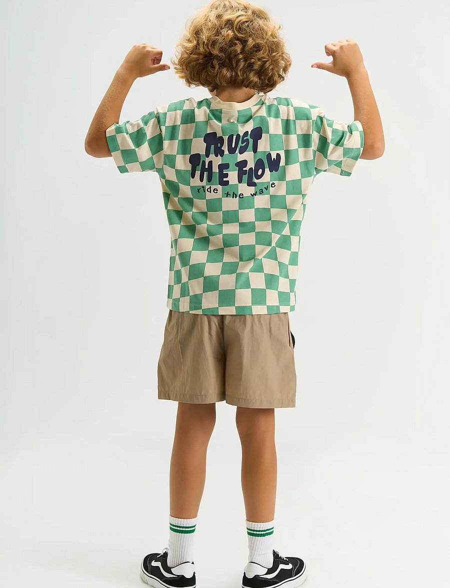 The New - TNTiago OS S_S Tee - kortärmade t-shirts - crÉme de menthe check - 4