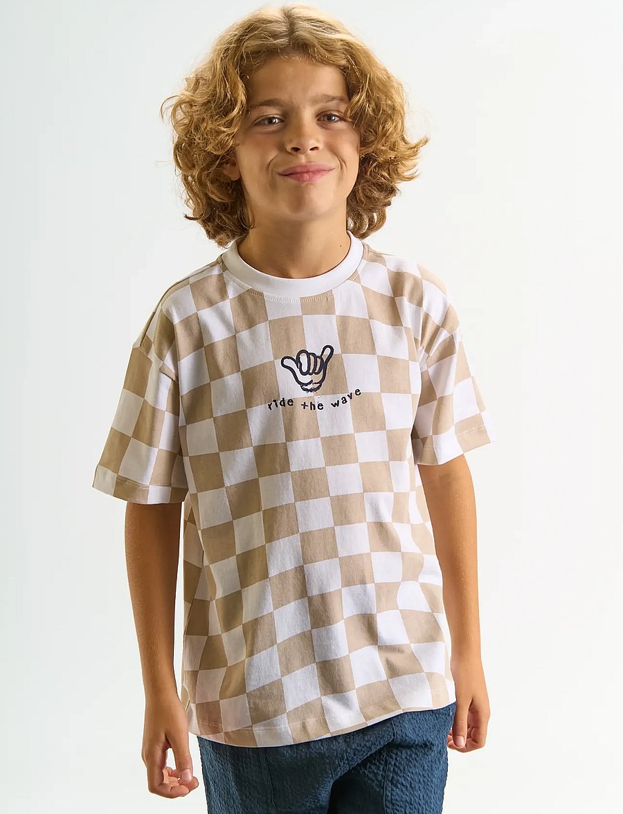 The New - TNTiago OS S_S Tee - lühikeste varrukatega t-särgid - humus check - 0