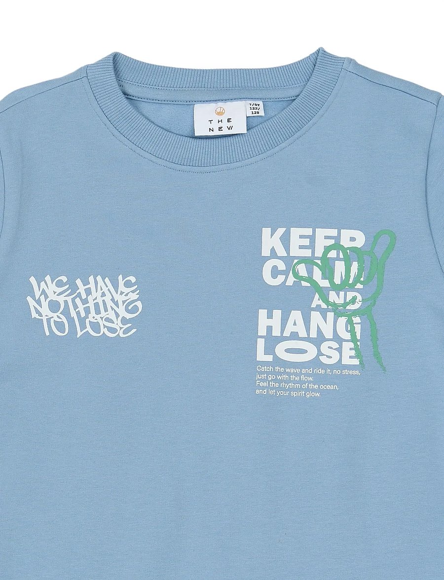 The New - TNTitus OS S_S Sweat Tee - lühikeste varrukatega t-särgid - forever blue - 5