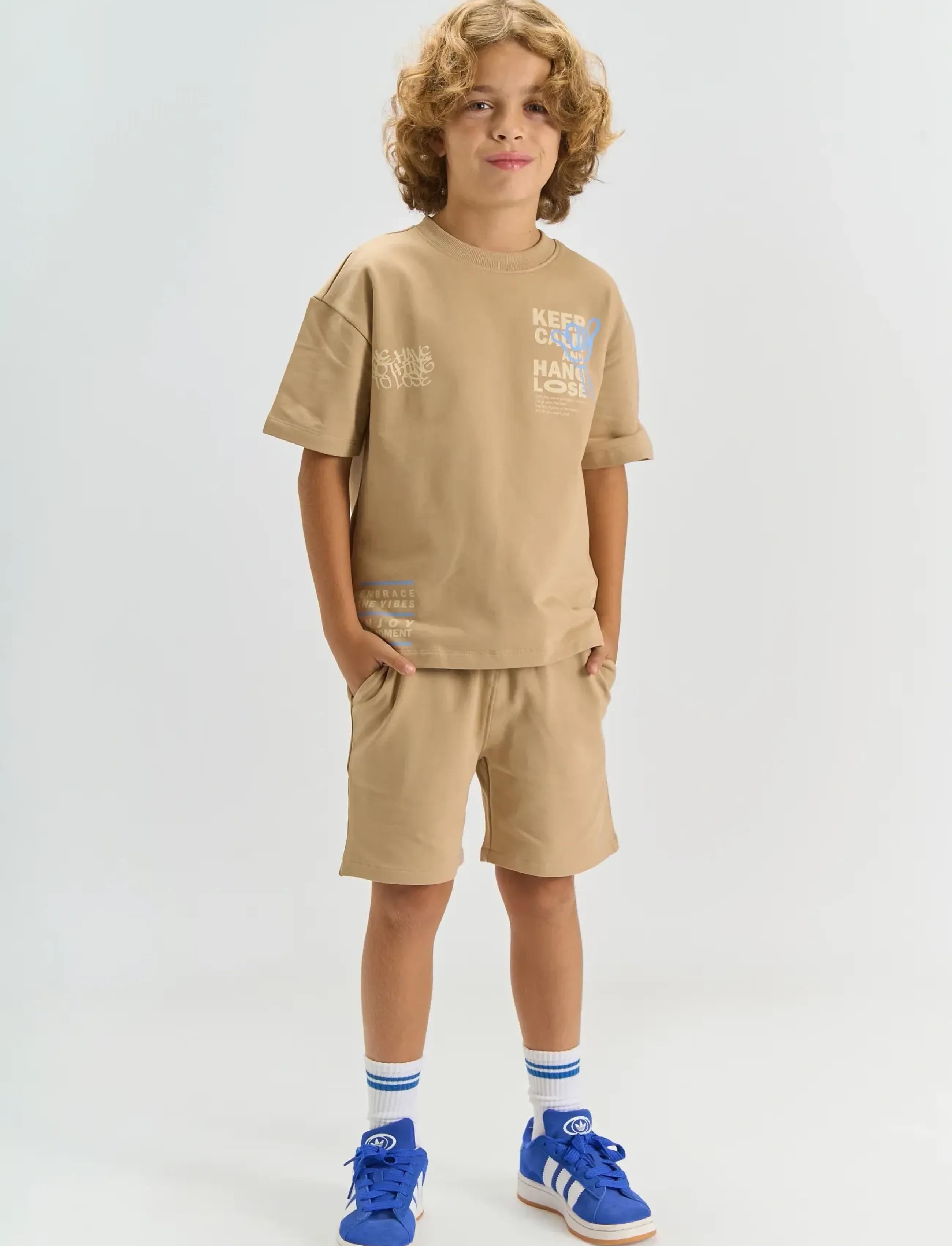 The New TNTitus Sweat Shorts - Shorts - HUMUS / beige