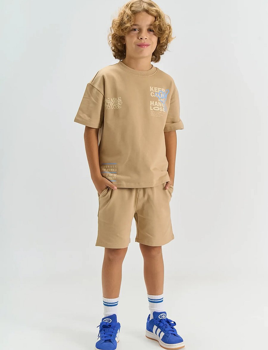 The New - TNTitus Sweat Shorts - sweatshorts - humus - 0