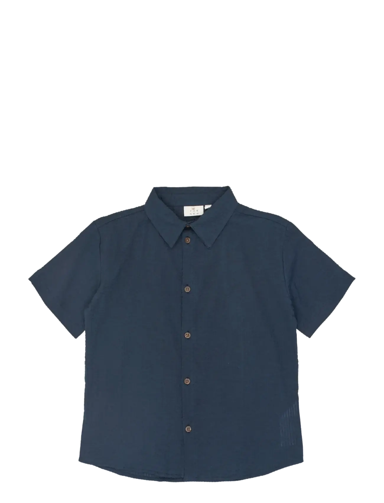 THE NEW Tntim S_S Shirt Navy - 122/128 - Kinder