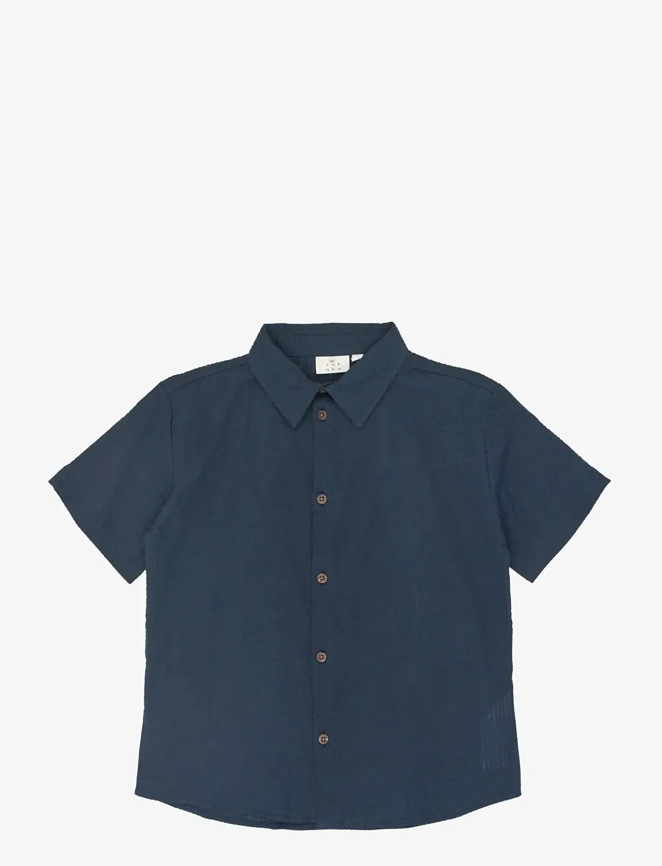 The New - TNTim S_S Shirt - kurzärmlige hemden - navy blazer - 1