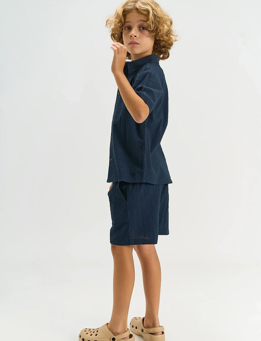 The New - TNTim S_S Shirt - marškiniai trumpomis rankovėmis - navy blazer - 3