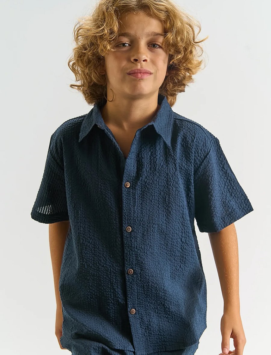 The New - TNTim S_S Shirt - marškiniai trumpomis rankovėmis - navy blazer - 5