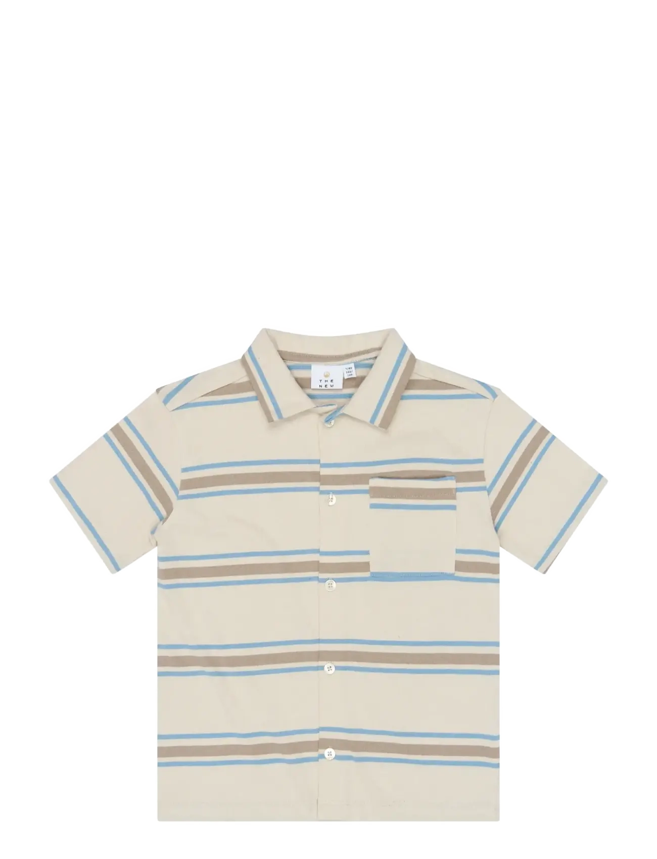 The New TNThor OS S_S Shirt - Clothing - MULTI STRIPED / cream
