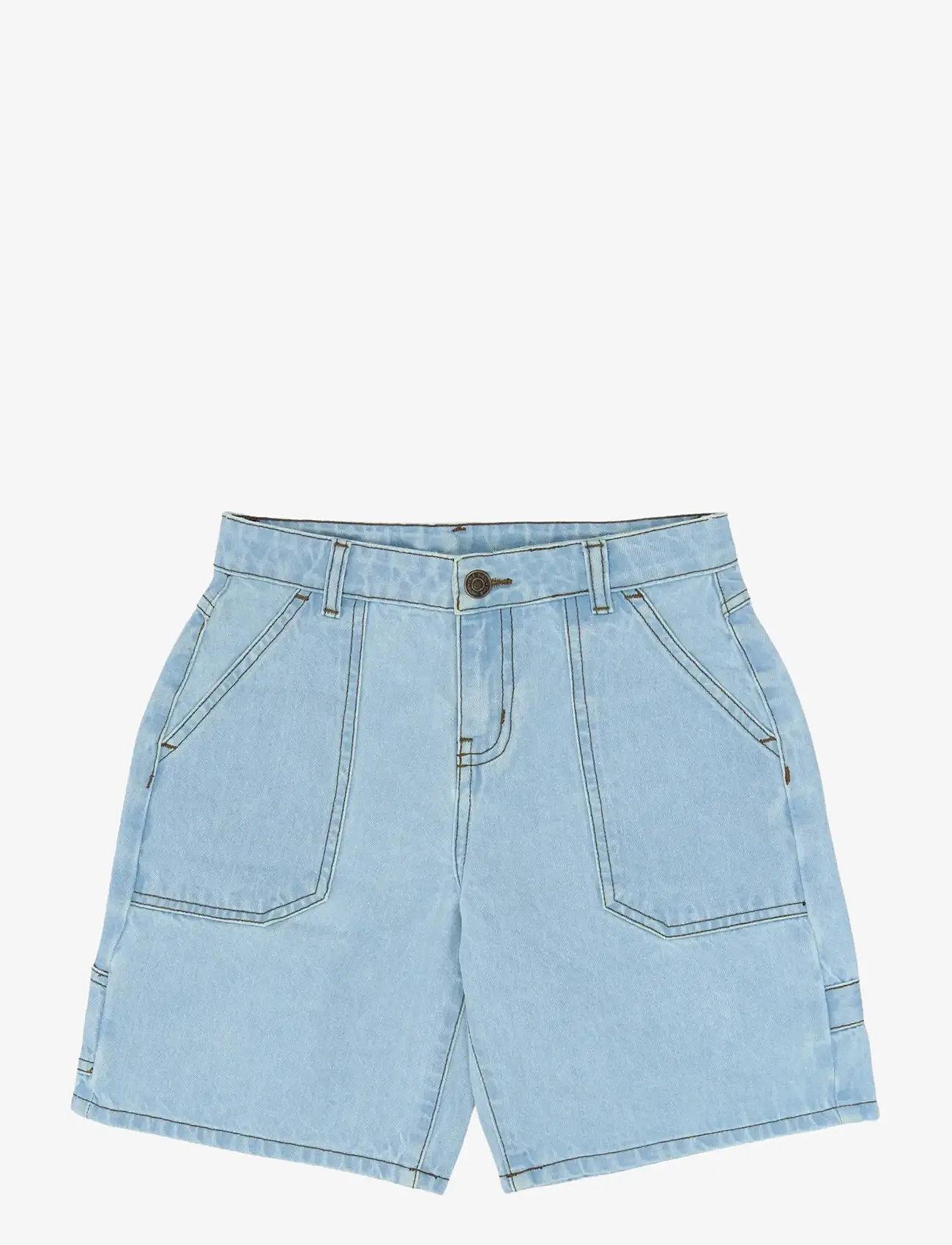 The New - TNSavid Baggy Fit Worker Shorts - cargo shorts - light blue denim - 0