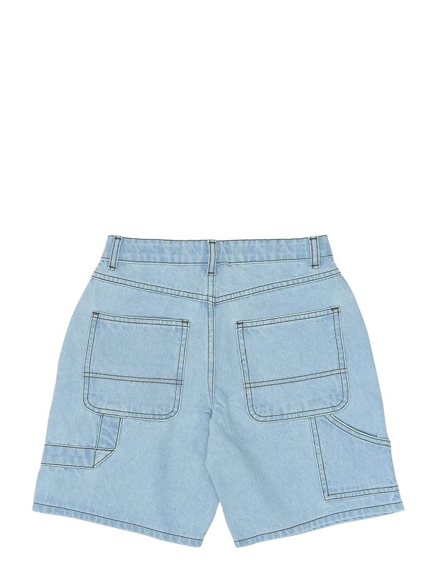 The New - TNSavid Baggy Fit Worker Shorts - cargo shorts - light blue denim - 1