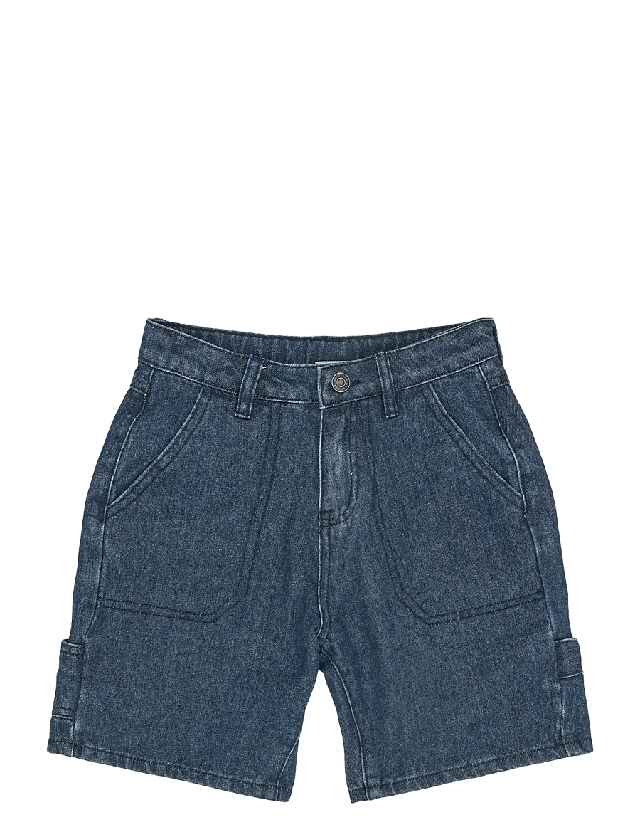 The New - TNSavid Baggy Fit Worker Shorts - cargo shorts - unwashed denim - 1