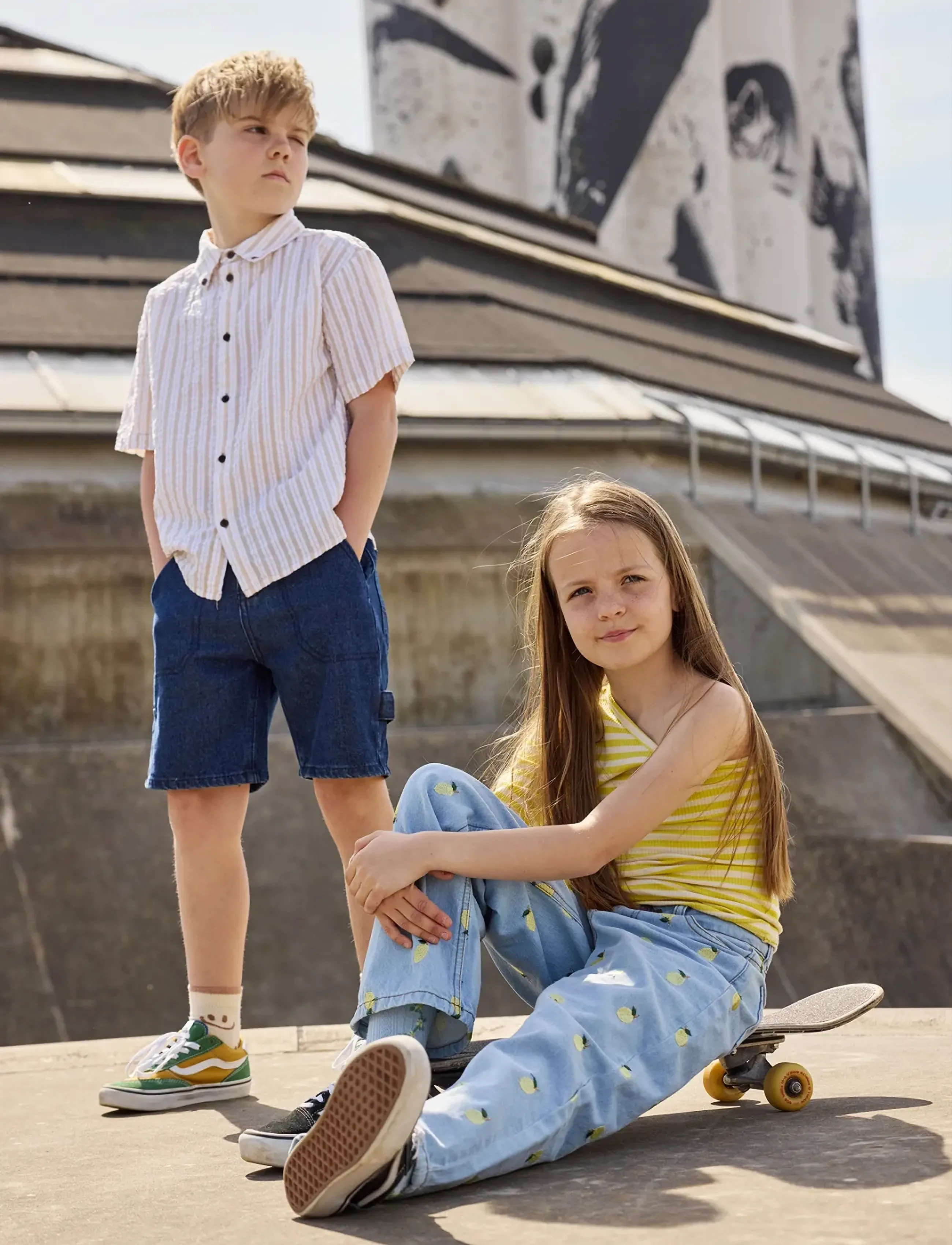 The New - TNSavid Baggy Fit Worker Shorts - cargo shorts - unwashed denim - 4