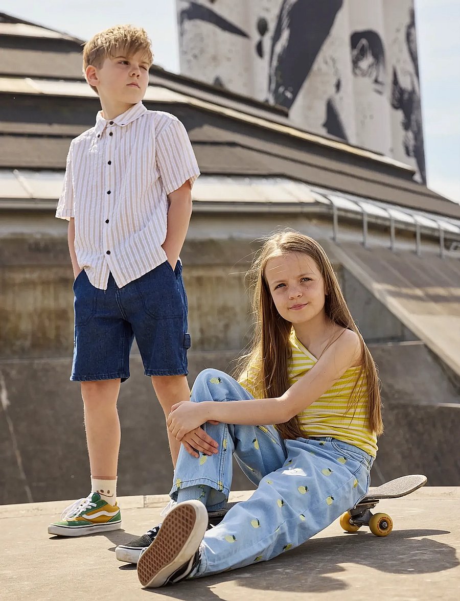 The New - TNSavid Baggy Fit Worker Shorts - cargo shorts - unwashed denim - 4
