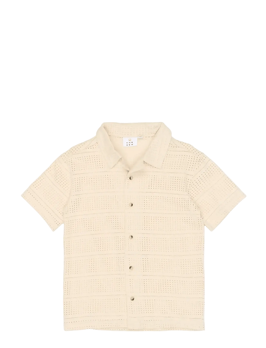 The New - TNTruman S_S Shirt - kortærmede skjorter - antique white - 1