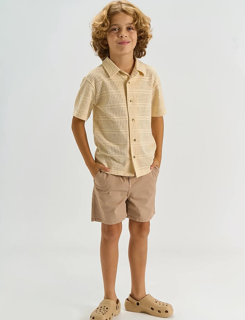 The New - TNTruman S_S Shirt - short-sleeved shirts - antique white - 0