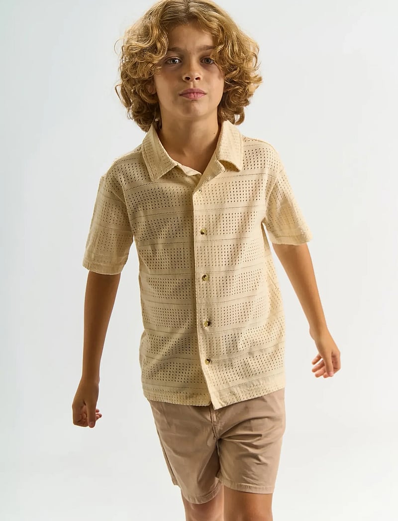 The New - TNTruman S_S Shirt - short-sleeved shirts - antique white - 3