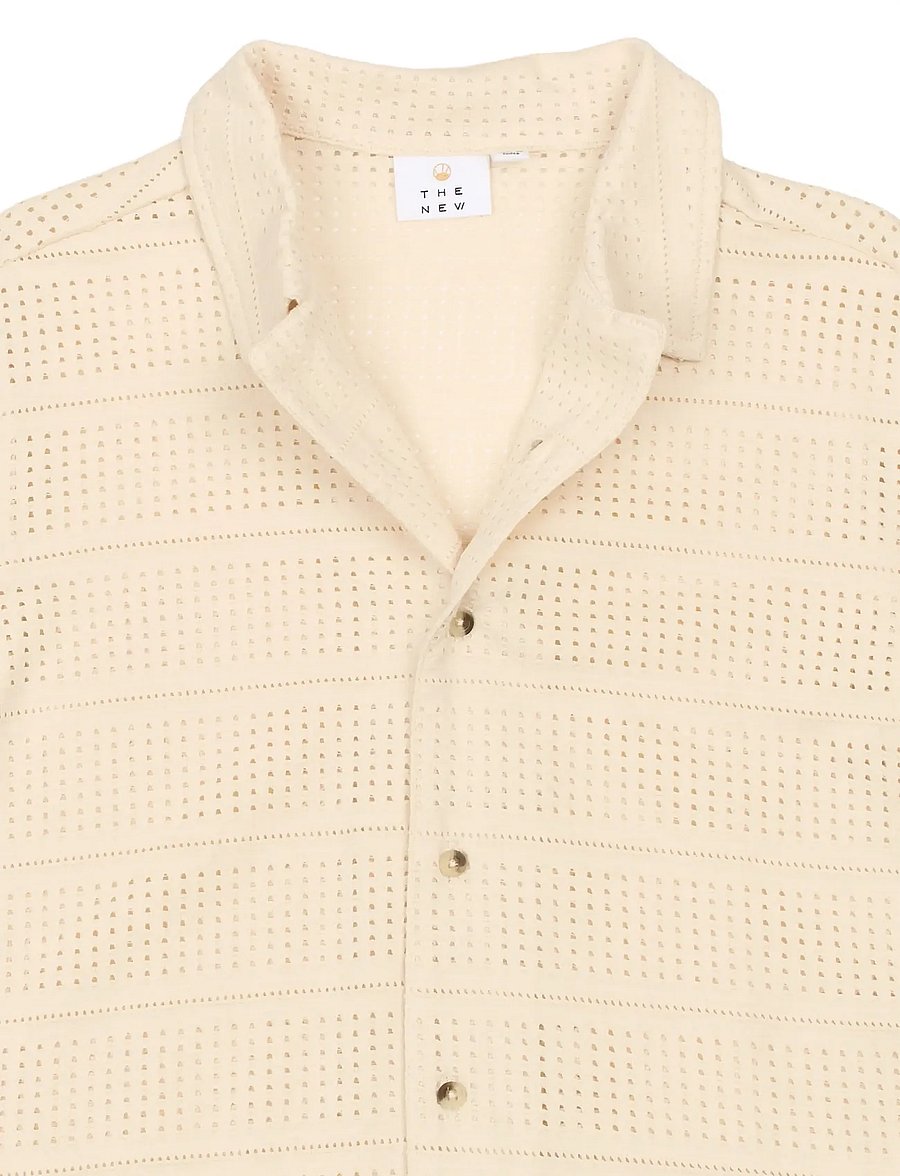 The New - TNTruman S_S Shirt - kortærmede skjorter - antique white - 5