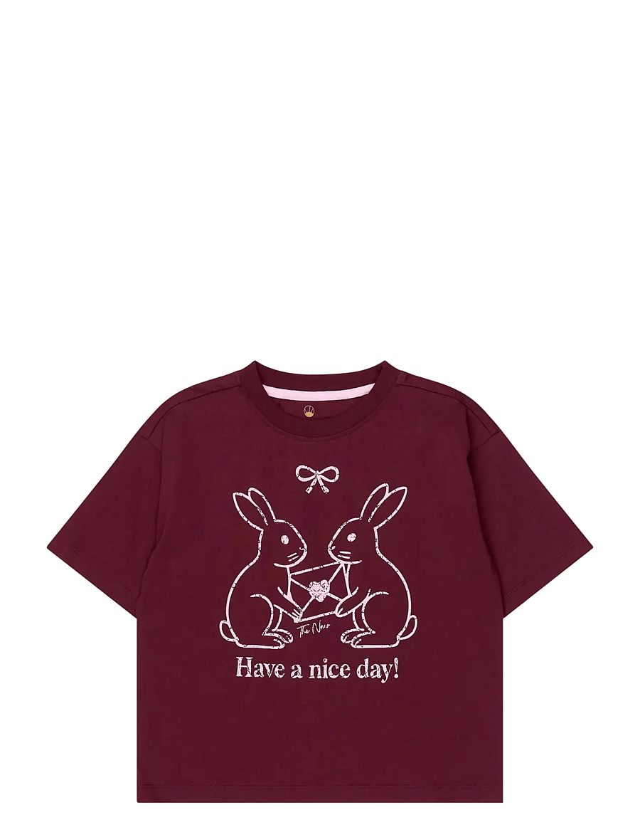 The New - TNValkyrie OS S_S Tee - kortærmede t-shirts - burgundy tn - 1