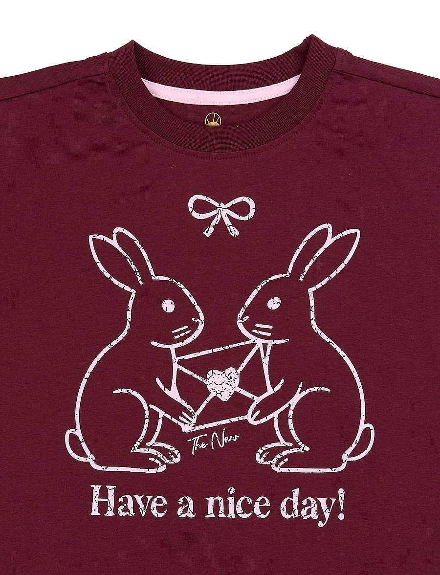 The New - TNValkyrie OS S_S Tee - kortærmede t-shirts - burgundy tn - 4