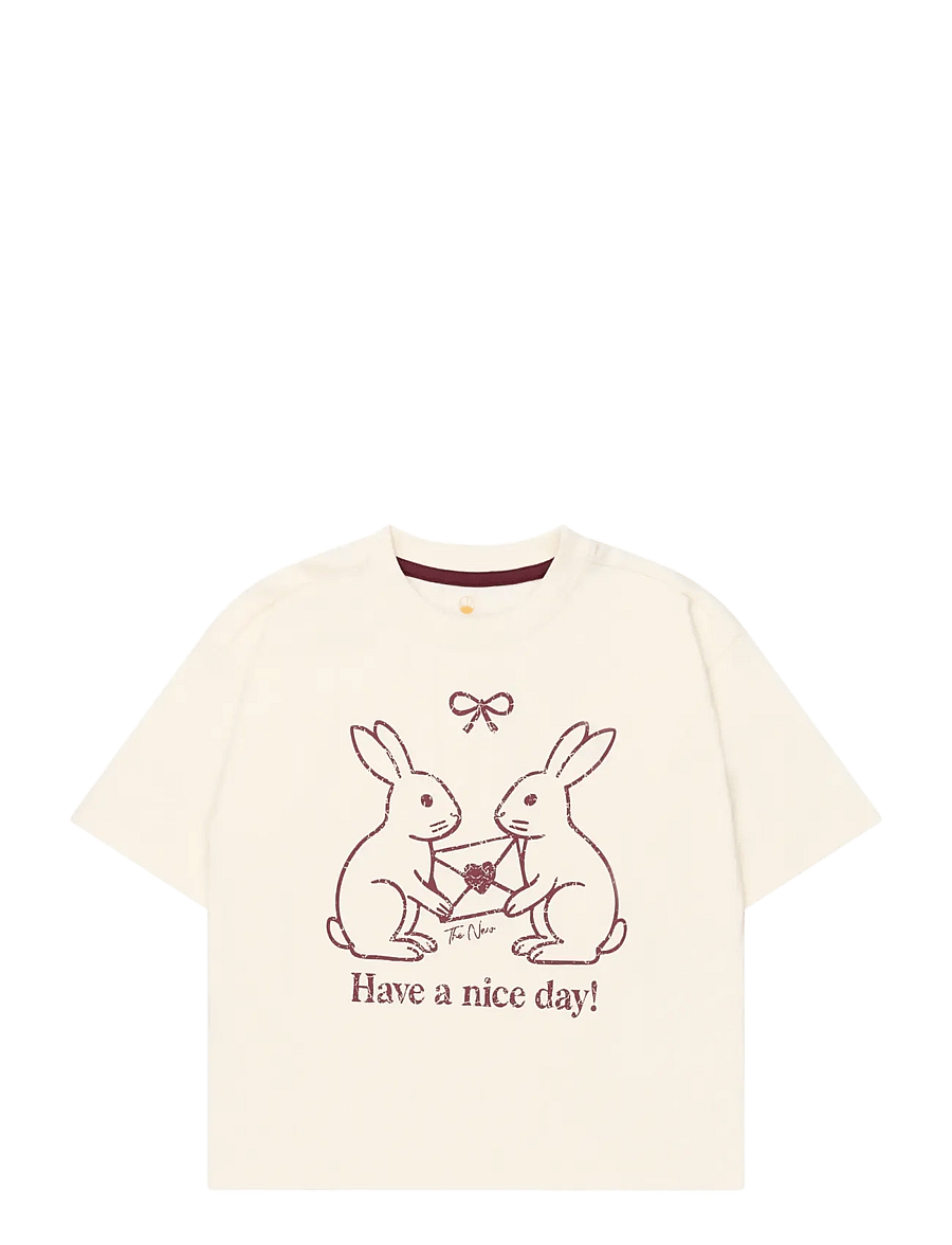 The New - TNValkyrie OS S_S Tee - kortærmede t-shirts - gardenia - 1