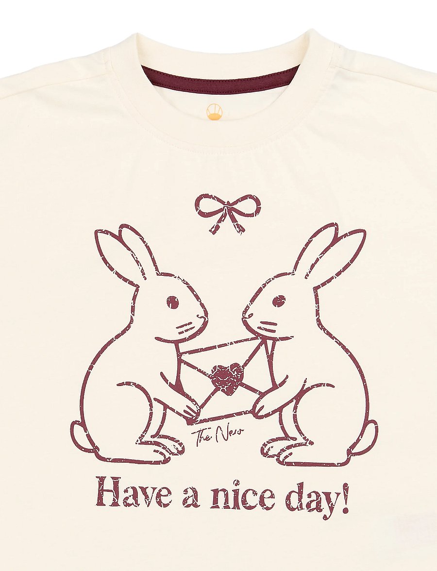 The New - TNValkyrie OS S_S Tee - kortærmede t-shirts - gardenia - 4