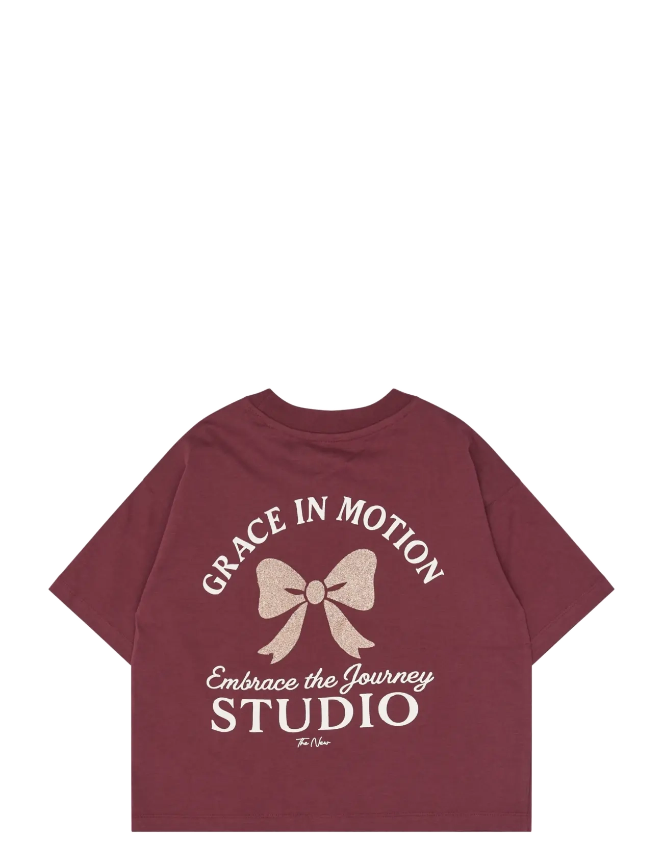 The New - TNVioletta OS S_S Tee - kortærmede t-shirts - burgundy tn - 2